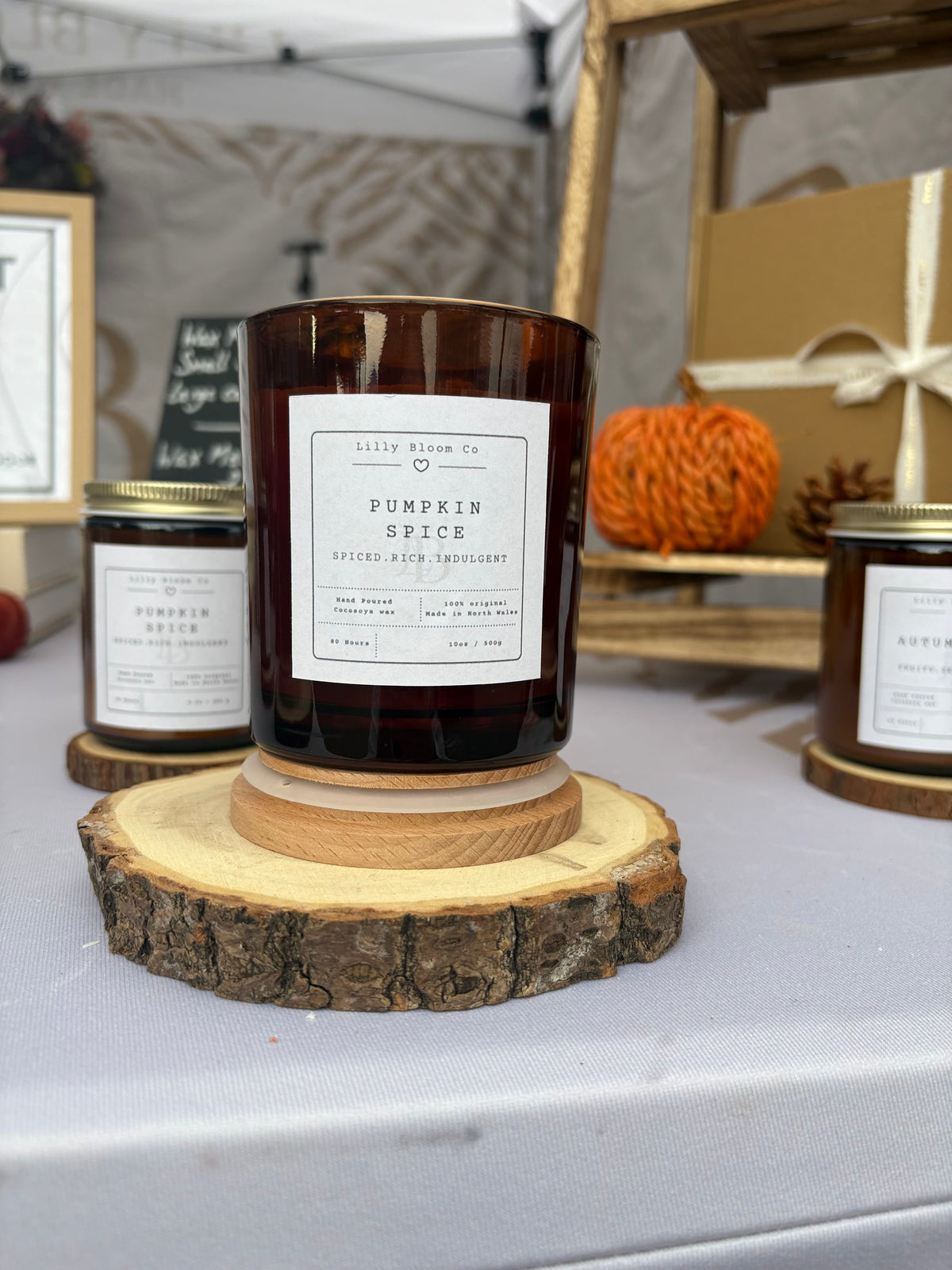 Pumpkin Spice. Large Candle