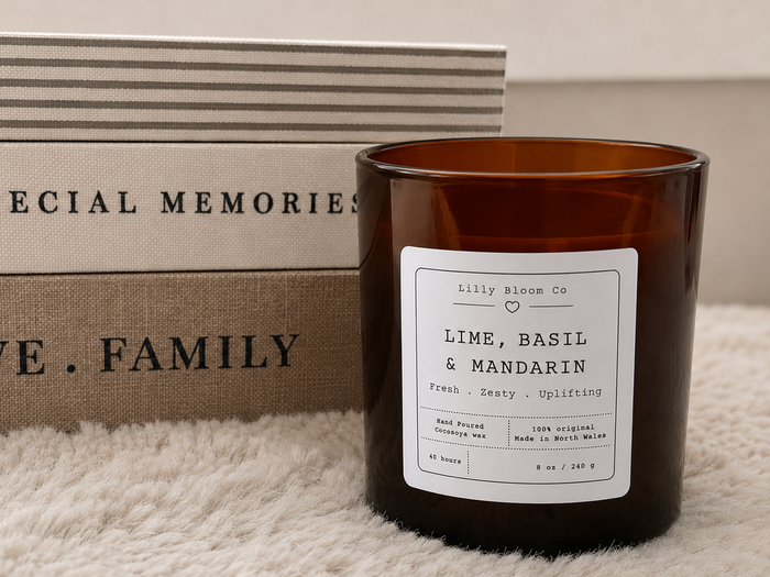 Lime Basil & Mandarin Large Candle