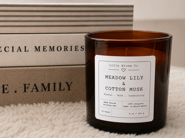 Meadow Lily & Cotton Musk Large Candle